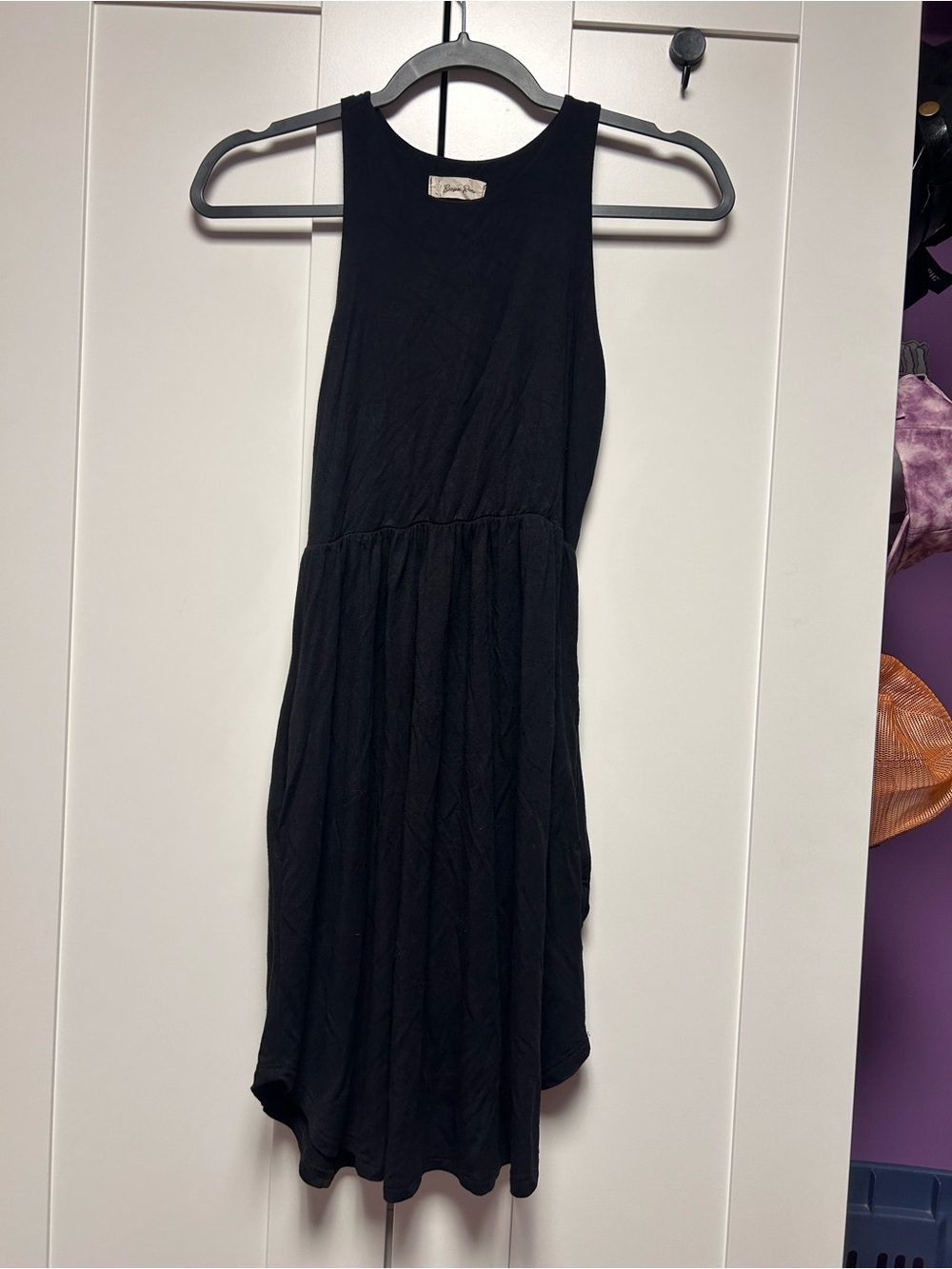 Beeson River Black Sleeveless Midi Dress